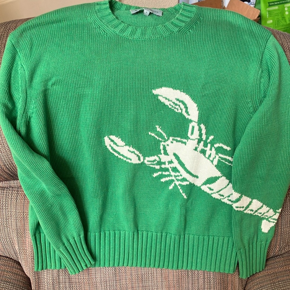 Tuckernuck lucky green lobster sweater